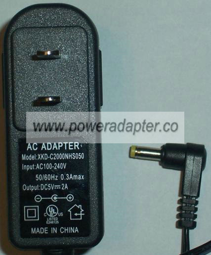DREAMGEAR XKD-C2000NHS050 AC DC ADAPTER 5V 2A POWER SUPPLY - Click Image to Close